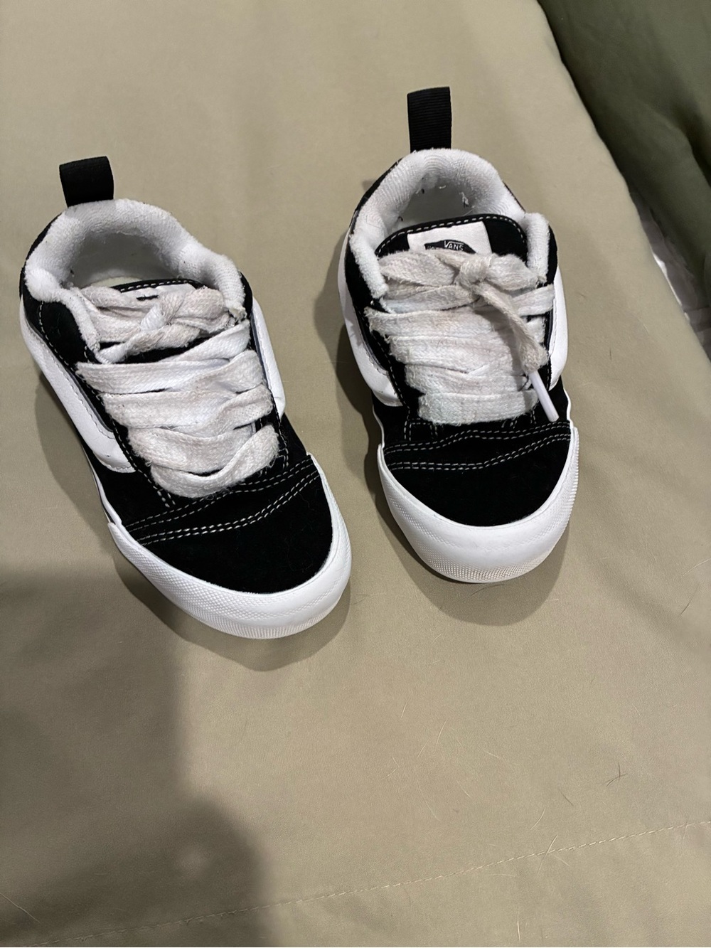 Kids Black and White Skate Sneakers - Classic Style vans off the wall